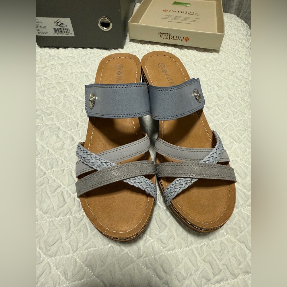 Patrizia by Spring Step Ziahara Sky Blue Size 39 or US 8.5